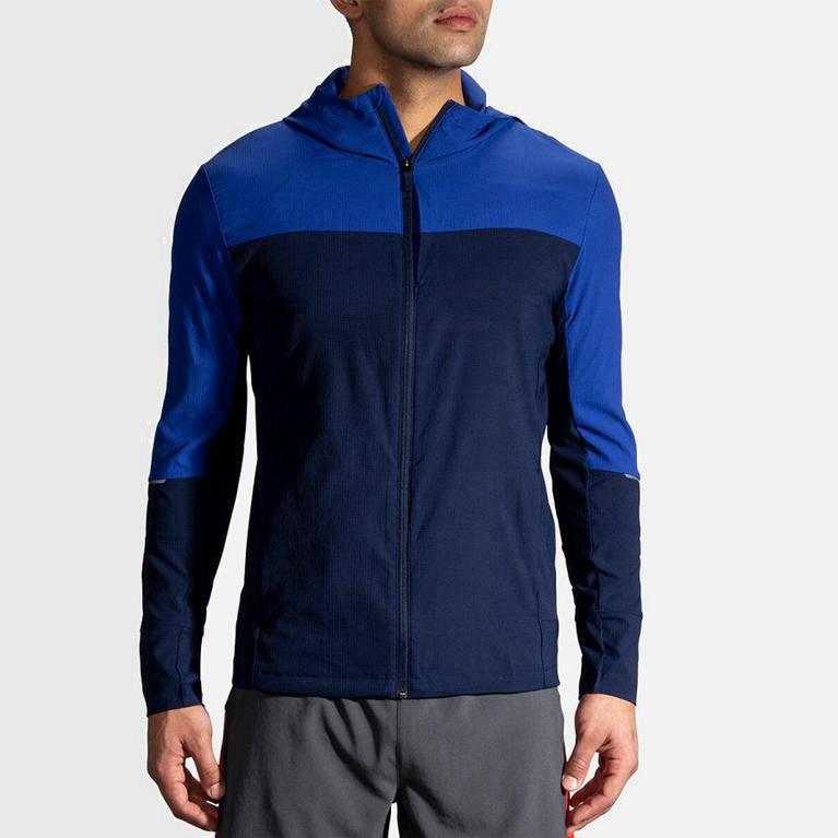 Brooks Canopy Australia - Men's Running Jackets - Blue (304278-DSI)